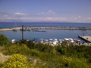 Skala - Port View from the road to Vilage.