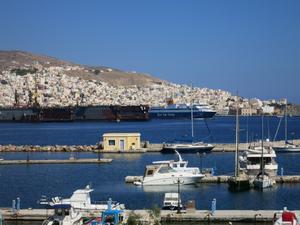 Syros - The marina never was completed.
