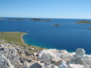 Vrulje - Blick auf die Kornaten vom Mc Ante