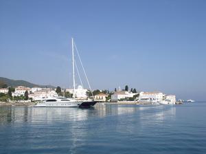 Spetsai historischer Hafen