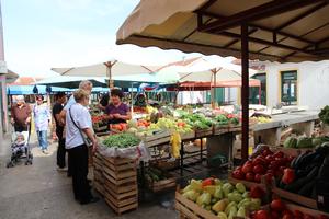 Farmers market in Biograd