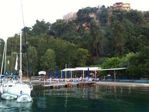 Spartakhori - Fantastic place for the first or last night departure or return to Lefkas marina.
Excellent food and service.  
manosyachting suggestion.