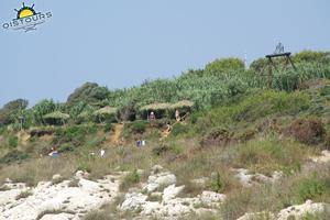 Safari Bar - Sitzgelegenheiten mit Strandblick.
