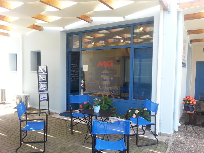 MG Yachts - Our office in the marina Lefkas