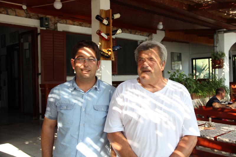 Restaurant Zminjak - Der Eigentümer Milenilo und sein Sohn Kresimir. 