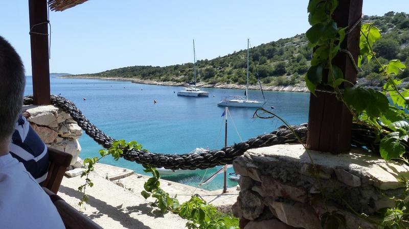 Restaurant Capri - Blick von der Terasse des Restaurants Matteo auf die Bucht