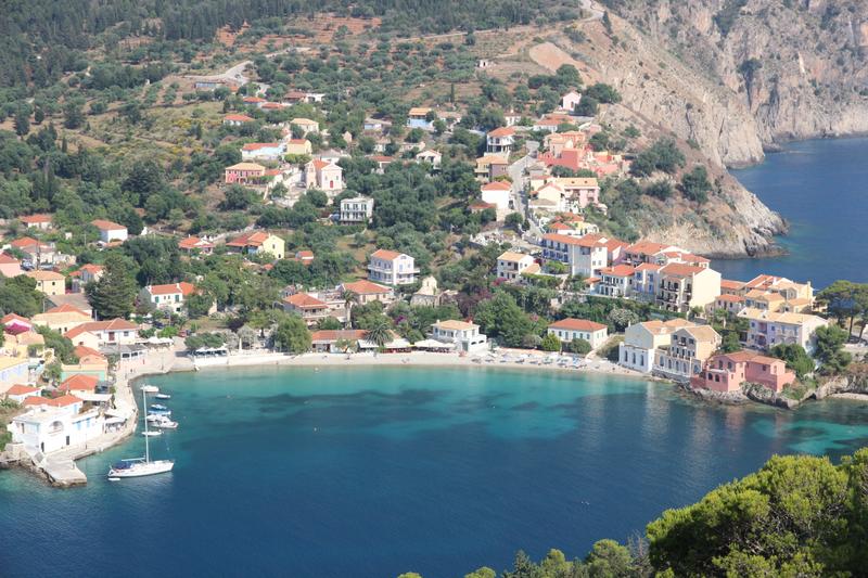 Asos - Asos bay seen from the castle.