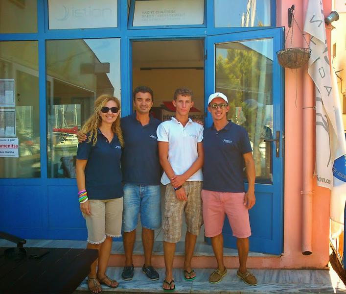 Istion Charter Lefkas - Istion's Yachting staff in Lefkas base!