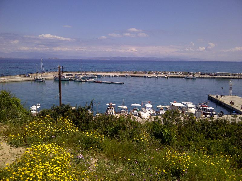 Skala - Port View from the road to Vilage.