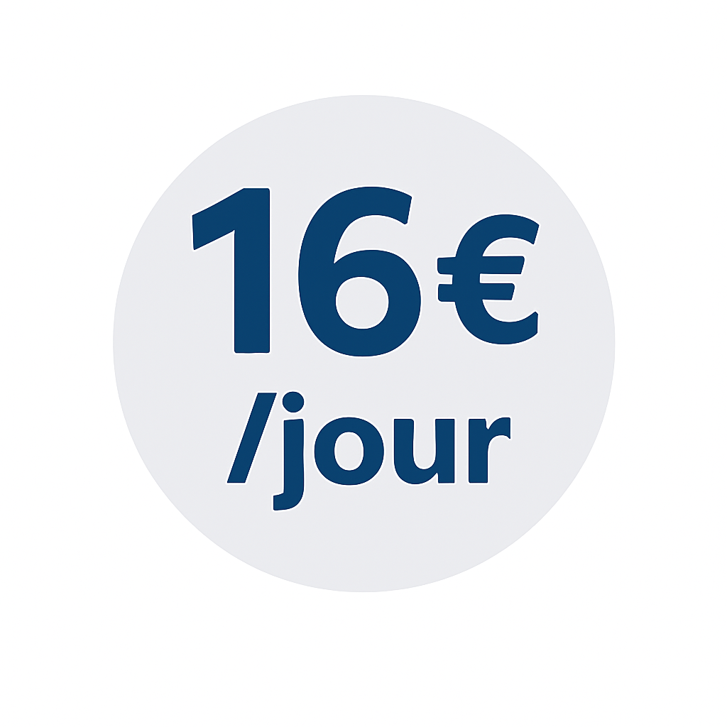 photo Tarif à partir de 16€/jour 