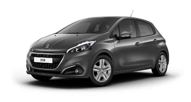 Un véhicule  de la catégoriePeugeot 208 II 1.5 BlueHdi 100 Active Gris platinium 