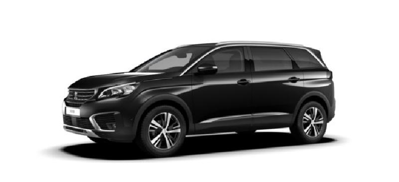 Un véhicule  de la catégoriePeugeot 5008 II 7 places 1.5 BlueHdi 130 (noir) 