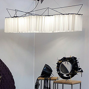 Lampe suspension en organdi Marie