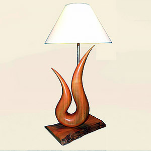 Lampe bureau en merisier Philippe