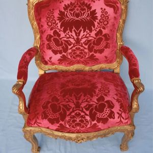 Restauration "Fauteuil à la reine" André