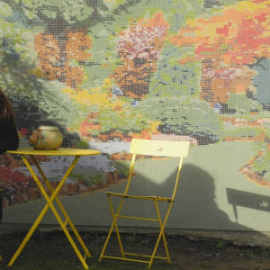 Fresque murale en micro-mosaïque Camille
