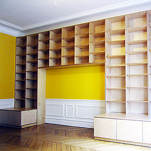 Bibliothèque bouleau Stéphane