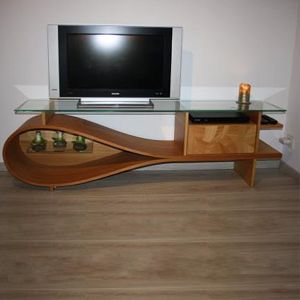 Meuble HI-FI "goutte d'eau" Nicolas