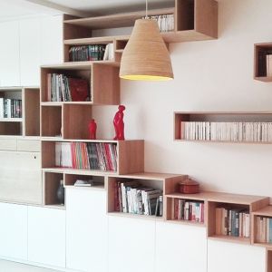 Bibliothéque en chêne massif Clément