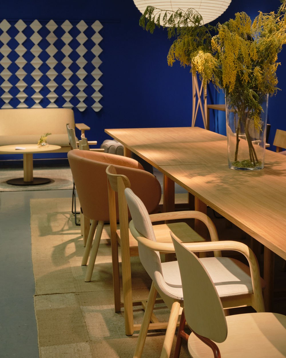 Collection of our chairs (from front to back): Upon, Hug, Seleri, Nasu, Candid and Bacchette