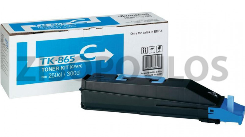 KYOCERA TONER CARTRIDGE TK 865 CYAN 1T02JZCEU0