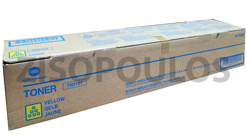 KONICA MINOLTA TONER TN 319 YELLOW A11G230