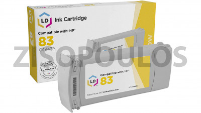 HP ΣΥΜΒΑΤΟ INK CARTRIGDE C4943A HP83 YELLOW