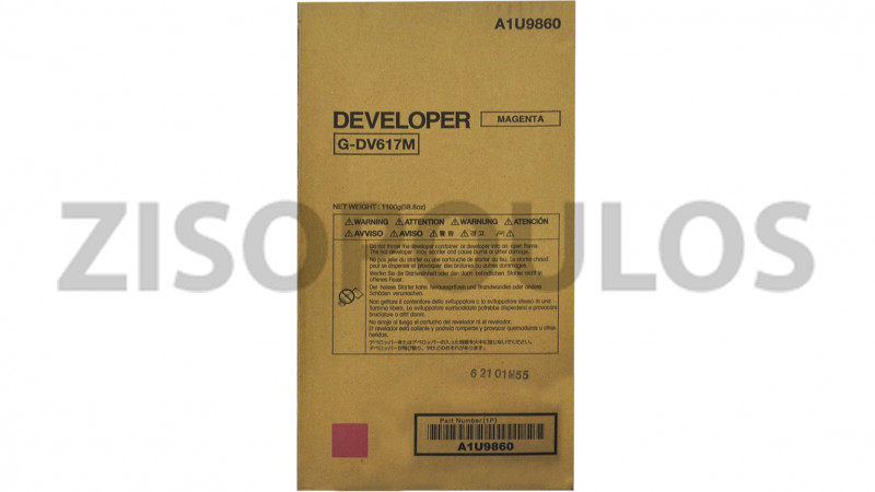 KONICA MINOLTA DEVELOPER DV 617 MAGENTA A1U9860