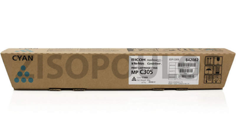 RICOH TONER MPC 305E CYAN 842082