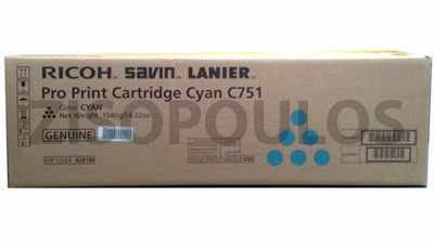 RICOH TONER PRO C 751 CYAN 828188