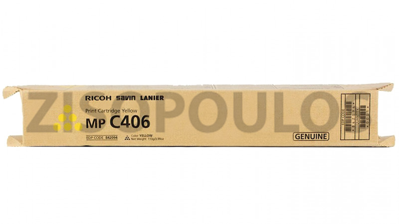 RICOH TONER MPC 406 YELLOW 842098