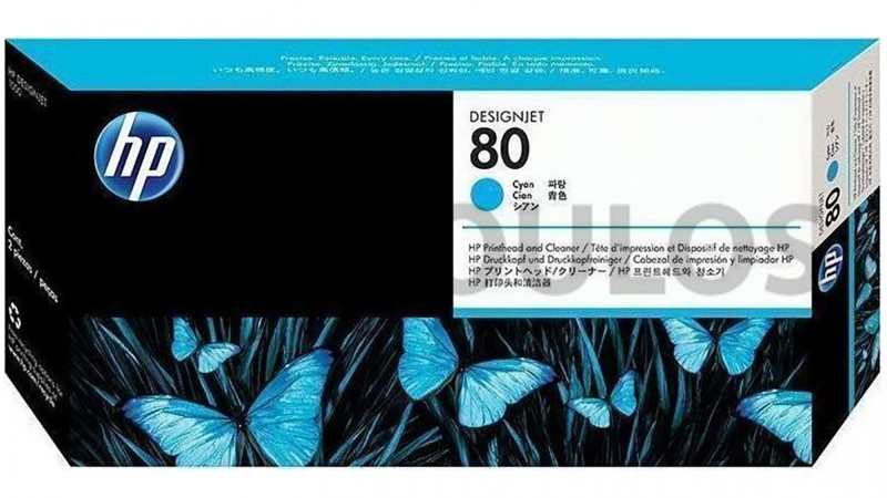 HP PRINTHEAD & CLEANER 80 CYAN C4821A