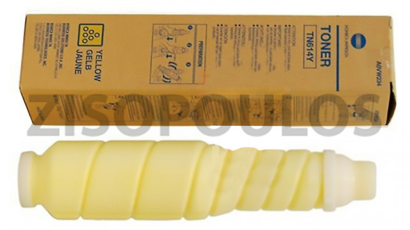 KONICA MINOLTA TONER TN 614 YELLOW A0VW234
