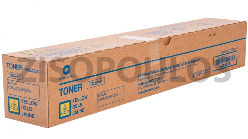 KONICA MINOLTA TONER TN 324 YELLOW A8DA250