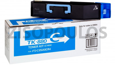 KYOCERA TONER CARTRIDGE TK 880 CYAN 1T02KACNL0