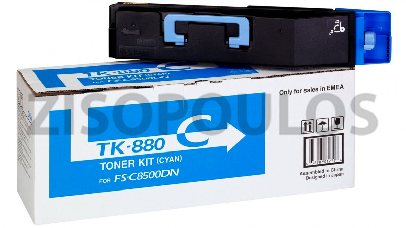 KYOCERA TONER CARTRIDGE TK 880 CYAN 1T02KACNL0