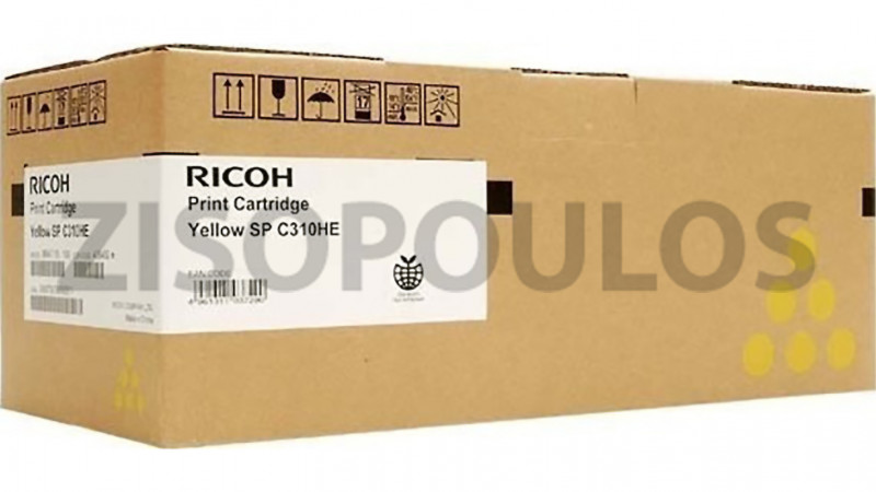RICOH TONER SPC 310 YELLOW 406482