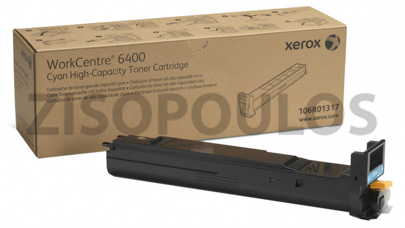 XEROX TONER WORKCENTRE 6400 HIGH CAPACITY CYAN 106R01317