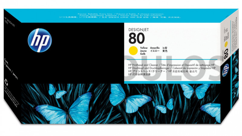 HP PRINTHEAD & CLEANER YELLOW C4823A