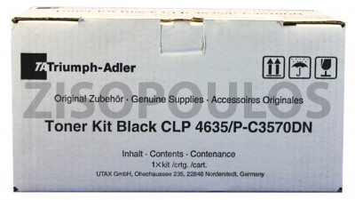 TRIUMPH ADLER TONER KIT CLP 4635 BLACK 4463510115