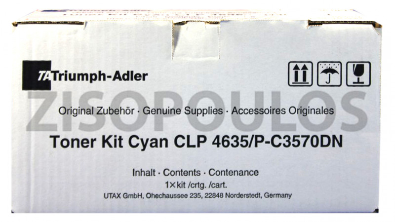 TRIUMPH ADLER TONER KIT CLP 4635 CYAN 4463510111