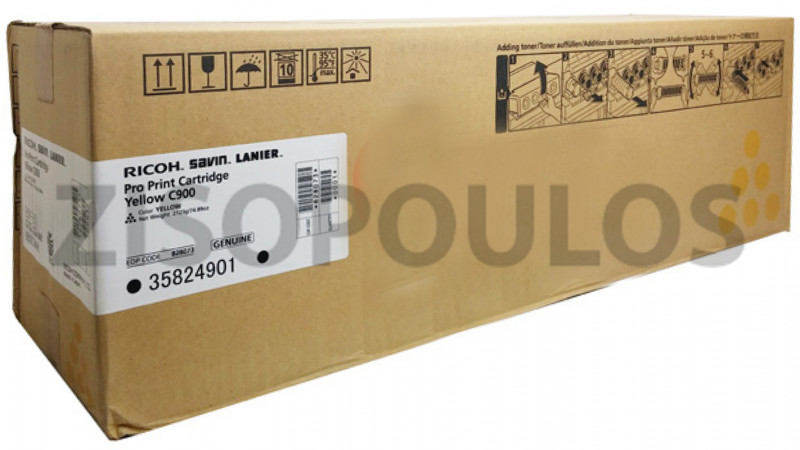 RICOH TONER  C900 PRO YELLOW 828041
