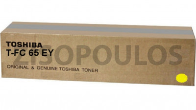 TOSHIBA TONER CARTRIDGE T-FC65E-Y YELLOW 6AK00000185