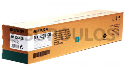 SHARP TONER MX-62GTCB CYAN 4974019776941