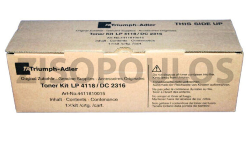 TRIUMPH ADLER TONER LP 4118 / DC 2316 BLACK 4411810015