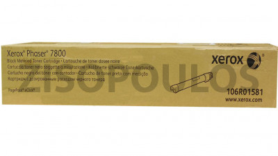 XEROX TONER PHASER 7800 BLACK METERED 106R01581