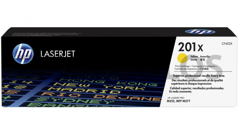 HP TONER 201X YELLOW HIGH YIELD CF402X