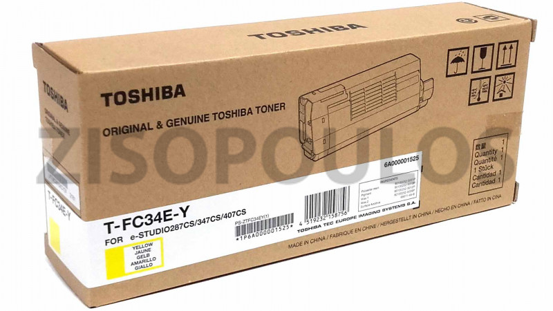 TOSHIBA TONER T-FC34E-Y YELLOW 6A000001525