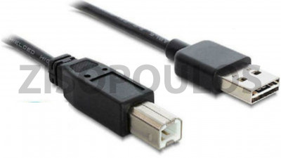POWERTECH ΚΑΛΩΔΙΟ USB 2.0 CABLE USB-A MALE / USB-B MALE CABU090