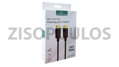 POWERTECH CABLE DISPLAY PORT 2M CAB-DP024